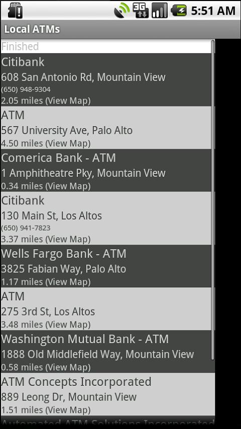 Local Wachovia Banks and ATMs Android Shopping