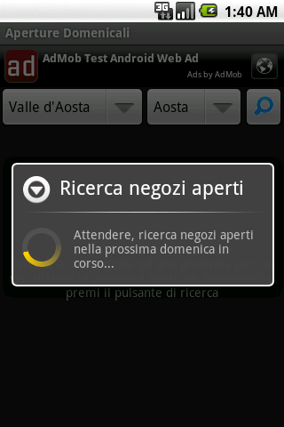 Aperture Domenicali Android Shopping