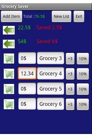 Grocery Saver Android Shopping
