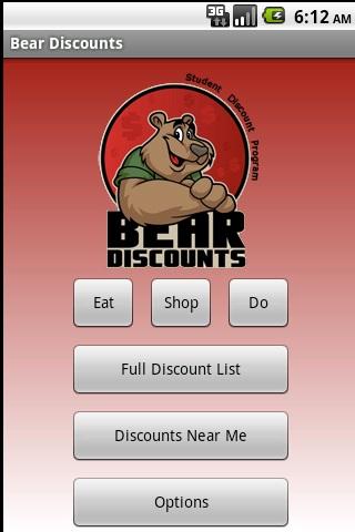 Bear Discounts Android Shopping