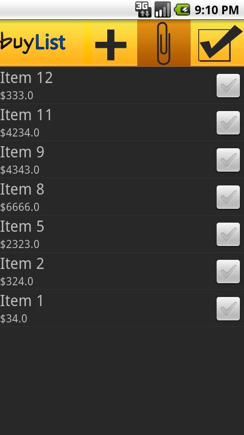 BuyList Android Shopping