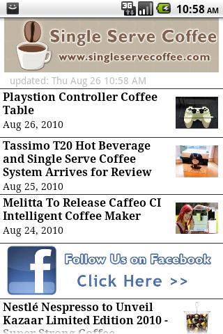 Single Serve Coffee Android Shopping