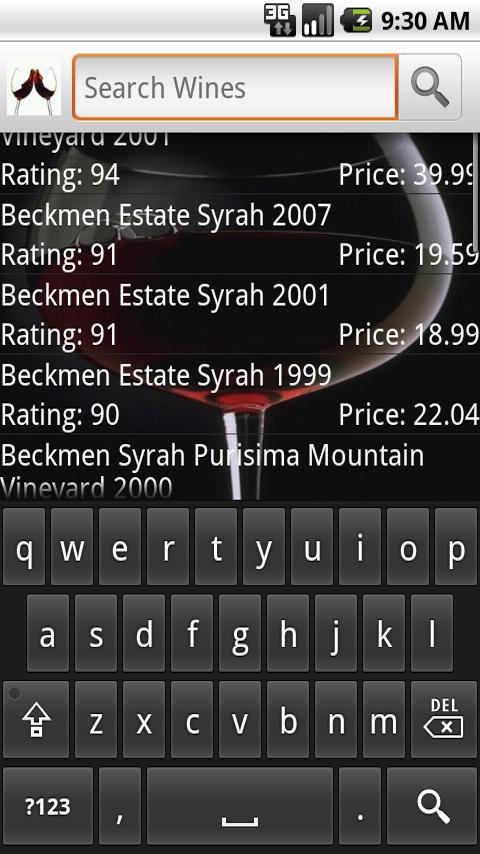 WineSnob Android Shopping