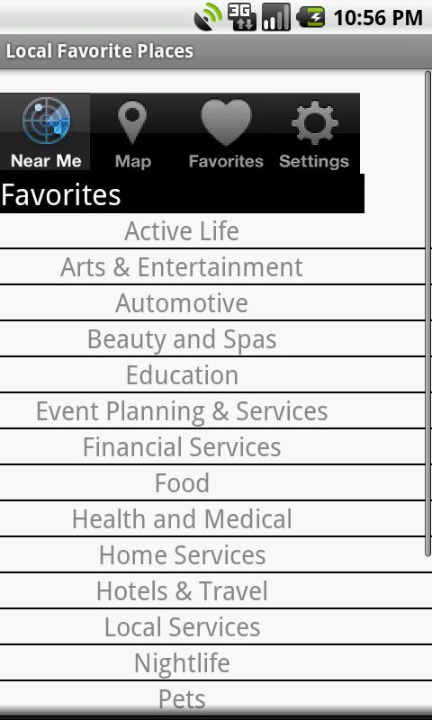 Local Favorite Places Android Shopping