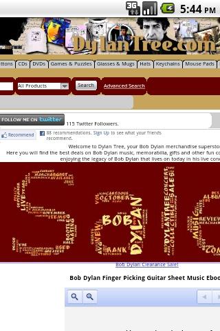 Dylan Tree Memorabilia Store Android Shopping