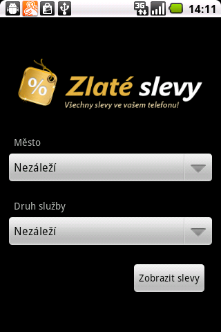 Zlaté slevy CZ Android Shopping