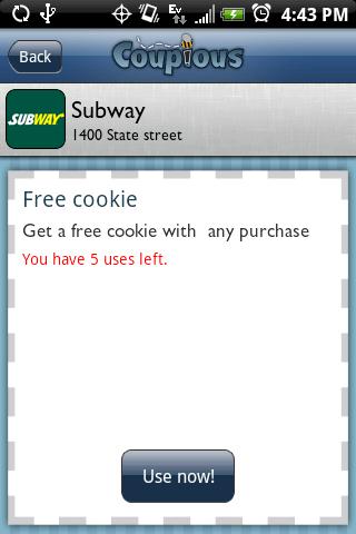 Coupious Mobile Coupons Android Shopping