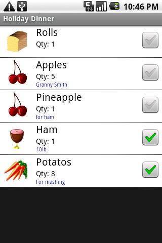 Grocery List Android Shopping