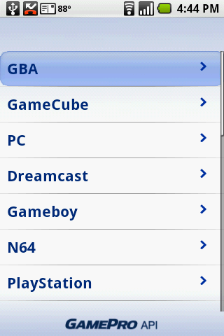 GamePro – Games Database Android Shopping