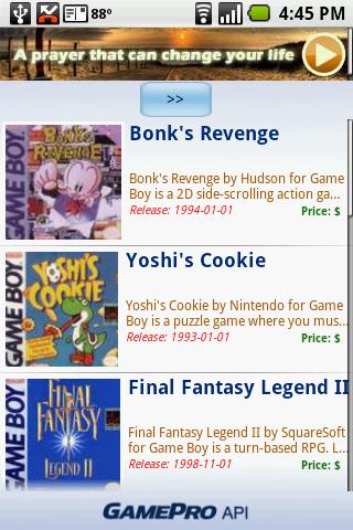 GamePro – Games Database Android Shopping
