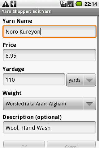 Yarn Shopper Android Shopping