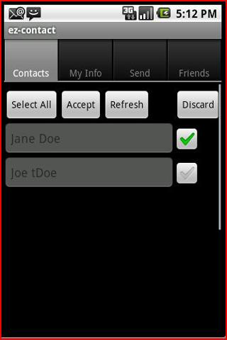 ez-Contact exchange via sms Android Communication