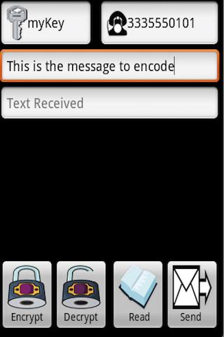 TxtNCryptr Android Communication