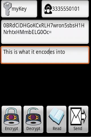 TxtNCryptr Android Communication