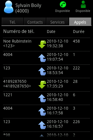 XiVO Client Android Communication