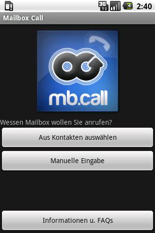 Mailbox Call Android Communication