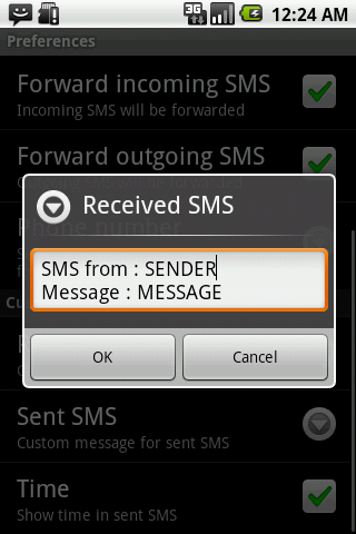 ForwardMyTexts Android Communication