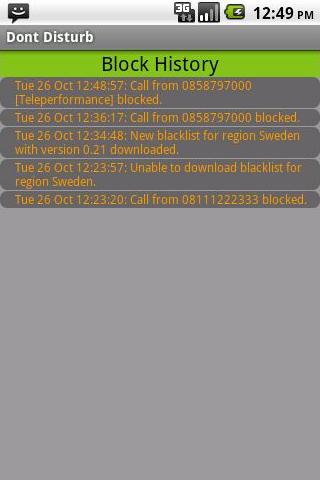 Telephone and SMS blocker Android Communication