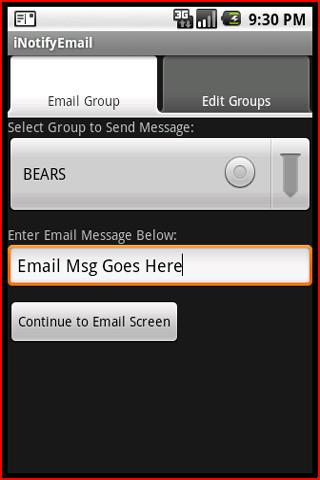 iNotifyEmail – Group Email Android Communication