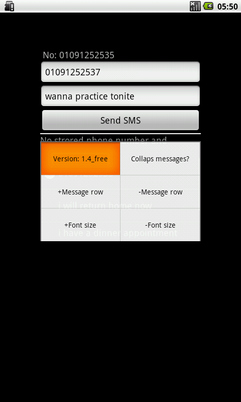 Lazy SMS Android Communication