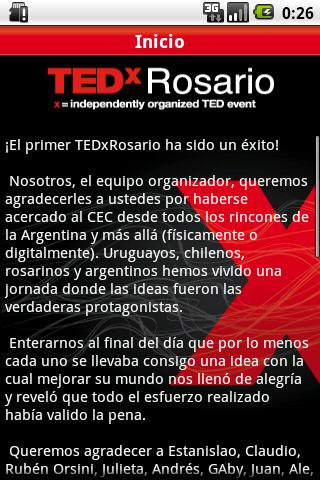 TEDxRosario 2010 Android Communication