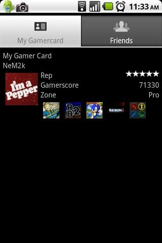 Gamer Card Android Communication
