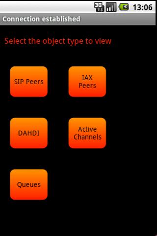 Interface to Asterisk Manager Android Communication