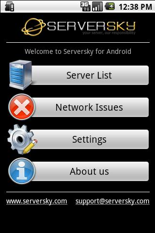ServerSky Android Communication