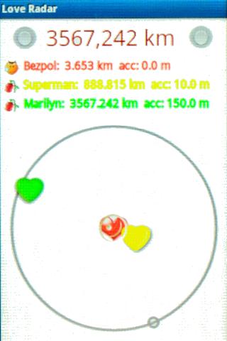 Love Radar Android Communication