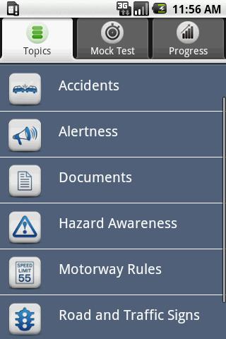 UK Motorcycle Theory Test Lite Android Communication