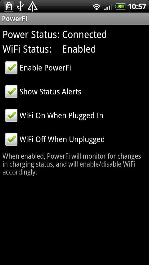 PowerFi Android Communication