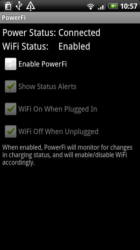 PowerFi Android Communication