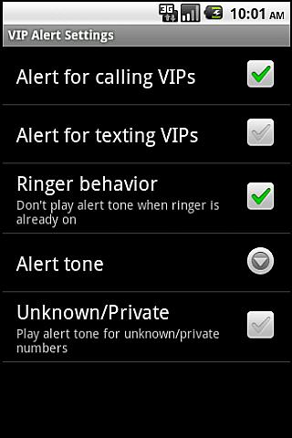 VIP Alert Android Communication