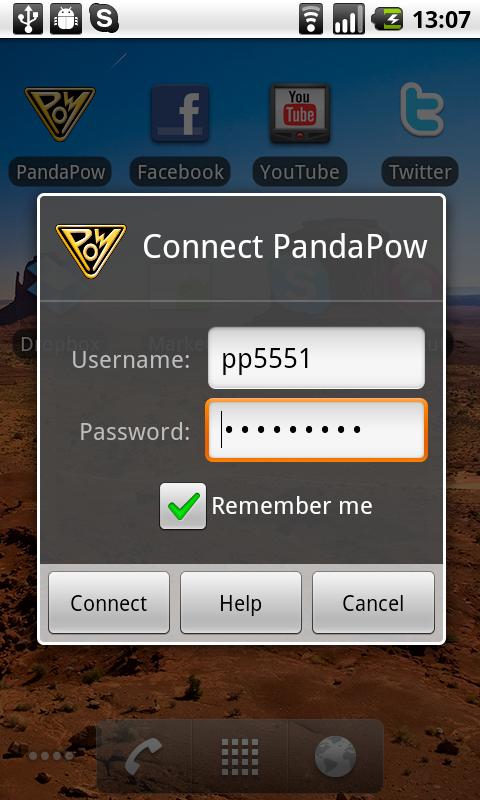 PandaPow Android Communication