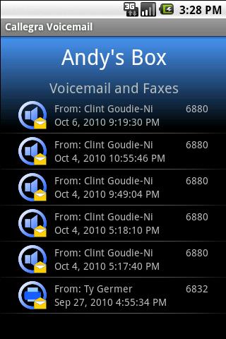 Callegra Voicemail Android Communication