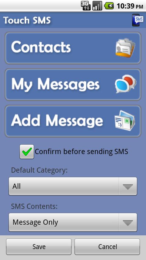 SMS Android Communication