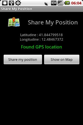 Share My Position Android Communication