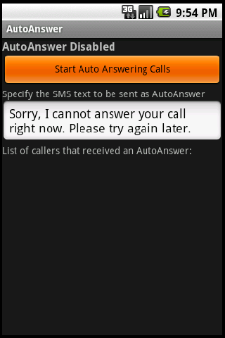 Auto Answer Android Communication
