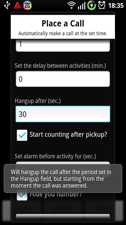 Call Schedule Lite Android Communication
