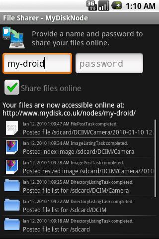 File Sharer Lite  MyDiskNode