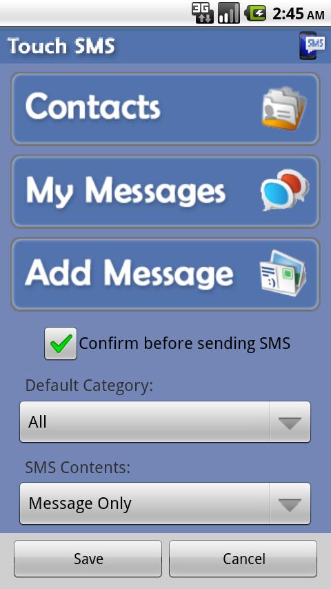 SMS (Lite) Android Communication