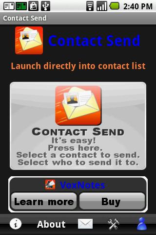 Contact Send Android Communication