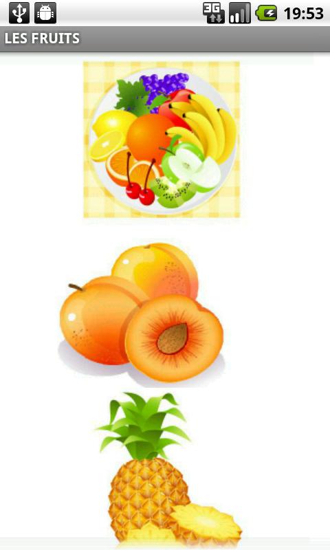 FlashCards Fruits Android Communication