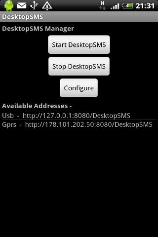 DesktopSMS Lite Android Communication