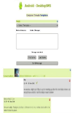 DesktopSMS Lite Android Communication