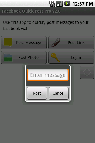 Facebook QuickPost Pro Android Communication