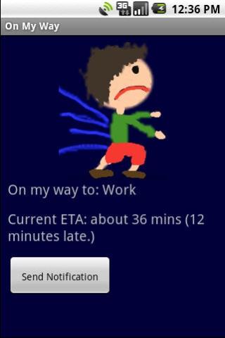 Running Late Android Communication