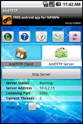 AndTFTP Android Communication