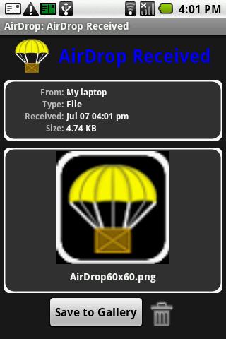 AirDrop Lite Android Communication