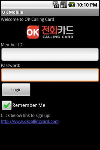 OK Mobile – OK Calling Card Android Communication
